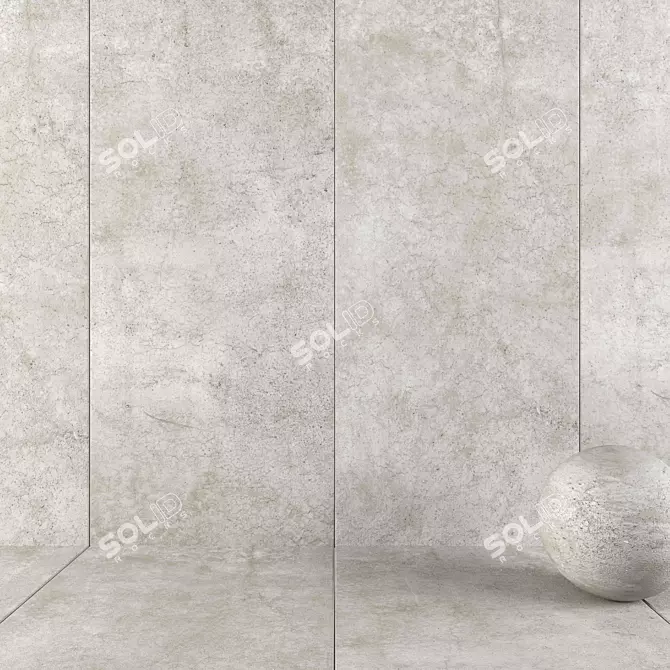 HD Multi-Texture Wall Tiles 3D model image 1