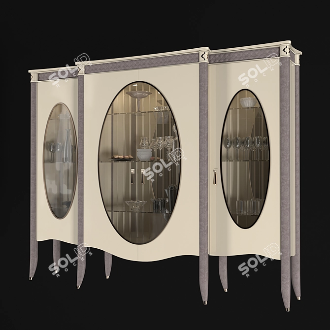 Elegant Caractere Showcaset by Turri 3D model image 2