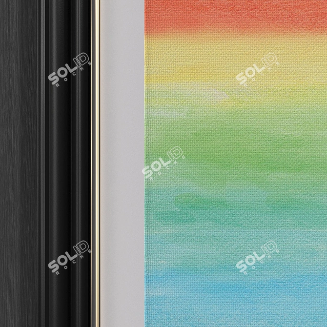 Modern Rainbow Art Collection 3D model image 3