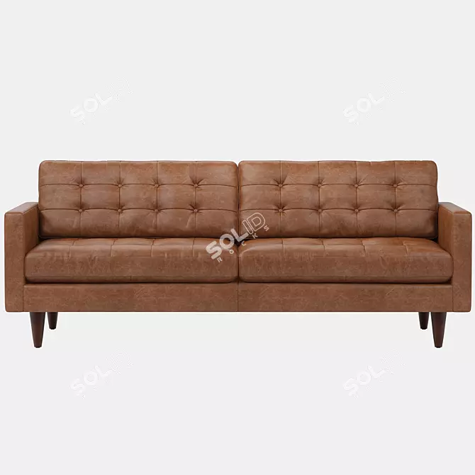 Elegant Comfort: Joybird Leather Sofa 3D model image 1