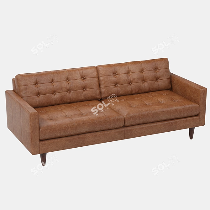 Elegant Comfort: Joybird Leather Sofa 3D model image 2
