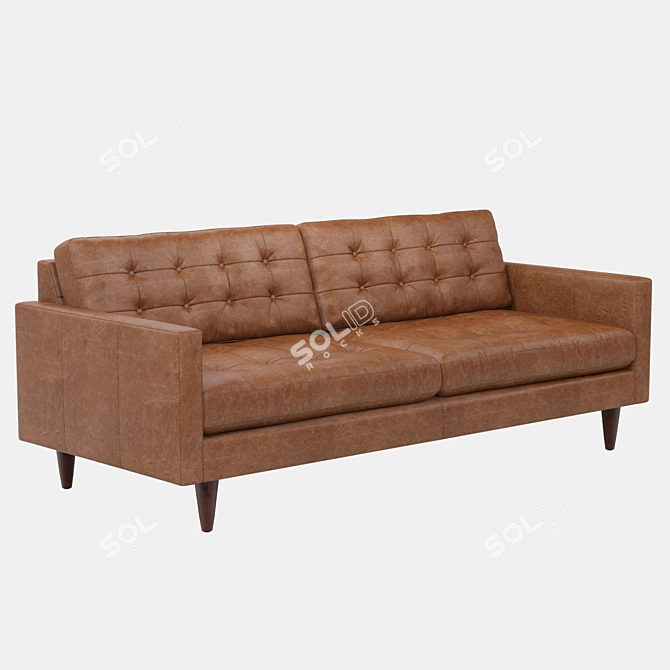 Elegant Comfort: Joybird Leather Sofa 3D model image 4