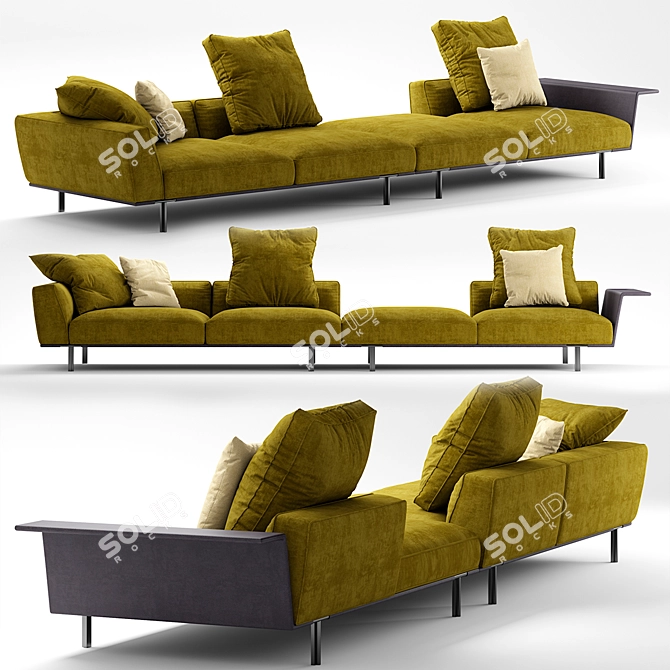 Molteni&C Gregor Sofa: Modern Elegance for Your Home 3D model image 1