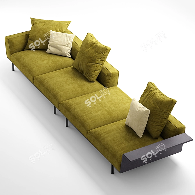 Molteni&C Gregor Sofa: Modern Elegance for Your Home 3D model image 3