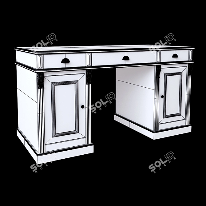 Grand Collection Writing Desk 3D model image 3