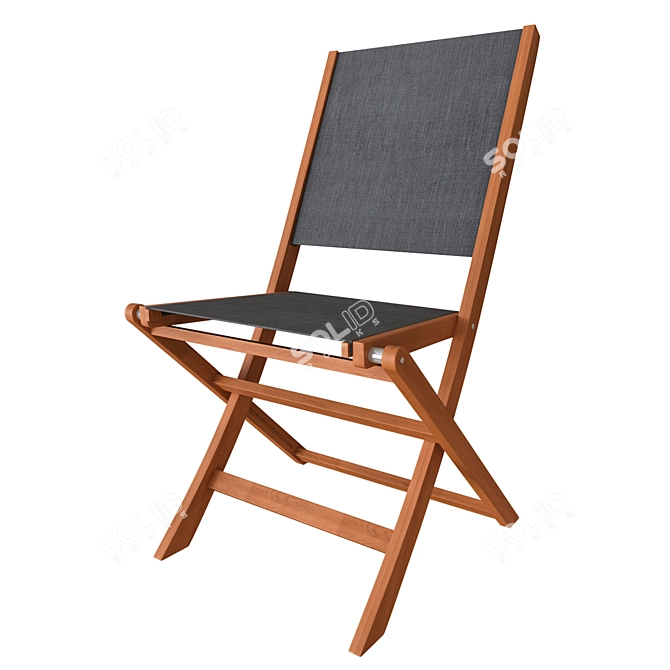 Acacia Garden Chairs: Comfort in your Outdoor Space 3D model image 1