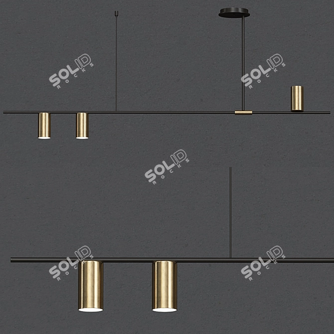 Tribal Elegance Pendant 3D model image 1