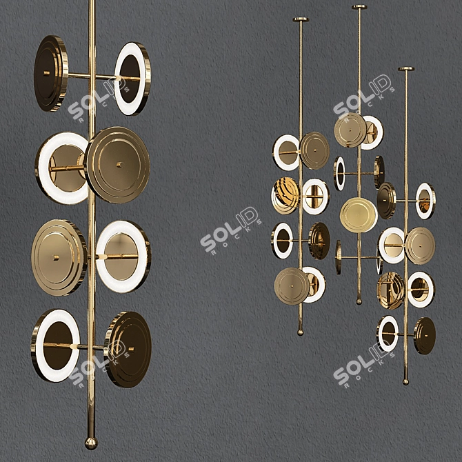 Elegant Royer Chandelier shines brilliantly 3D model image 1