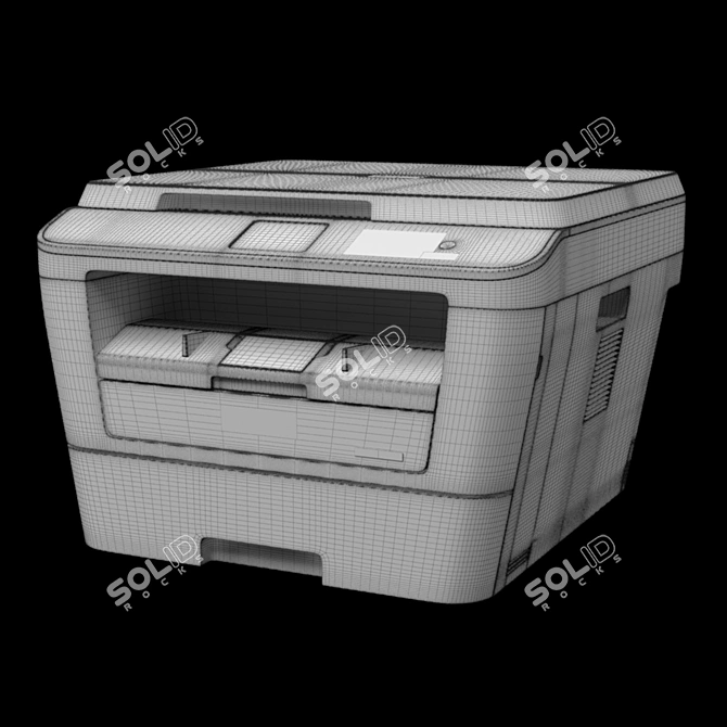 Brother DCP-L2560DWR: Powerful Laser Multifunction Printer 3D model image 2