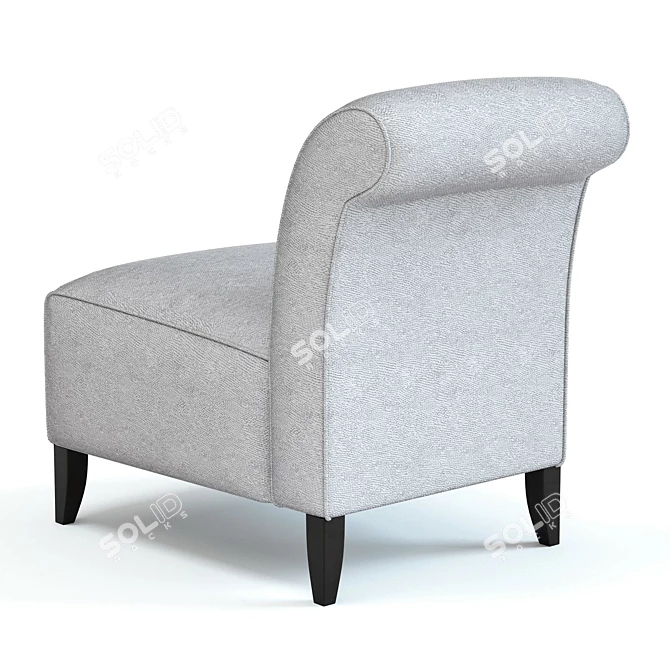 Title: Bligny Armchair: Exquisite Comfort and Style 3D model image 3