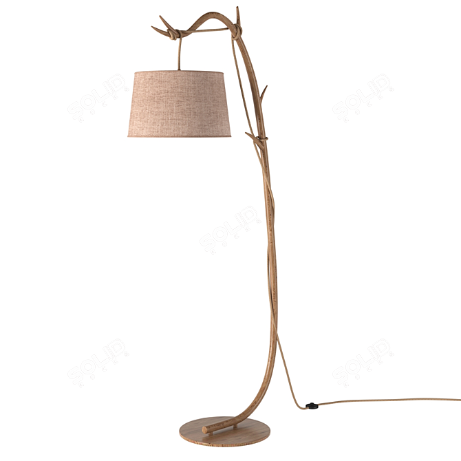 SABINA Floor Lamp: Elegant Beige Design | 6182 OHM 3D model image 1
