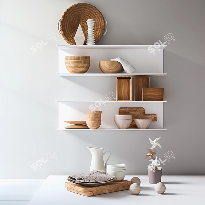 Premium Kitchen Accessories: Enhance Your Space 3D model image 1