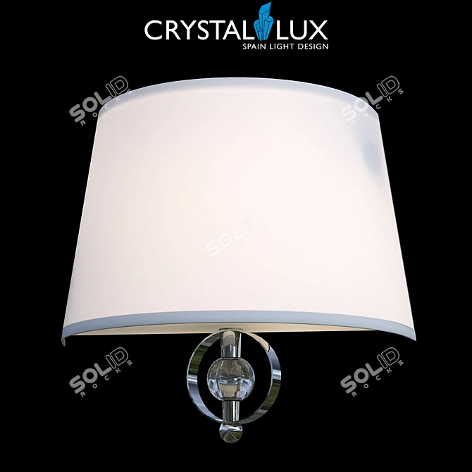  Paola AP2 - Elegant Spanish Crystal Luminary 3D model image 1