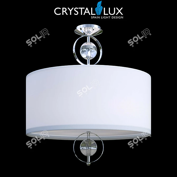Paola PL6 Crystal Lux Pendant Light 3D model image 1