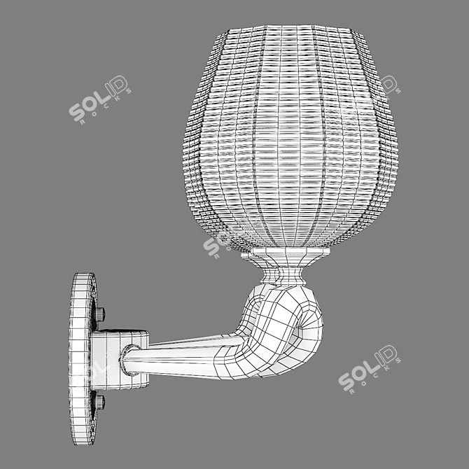 Delta Osgona Gold Bra - Elegant Lighting Fixture 3D model image 3