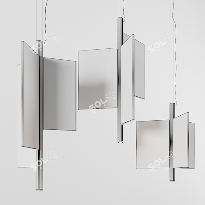 Luceplan Trypta: Modular LED Pendant 3D model image 2