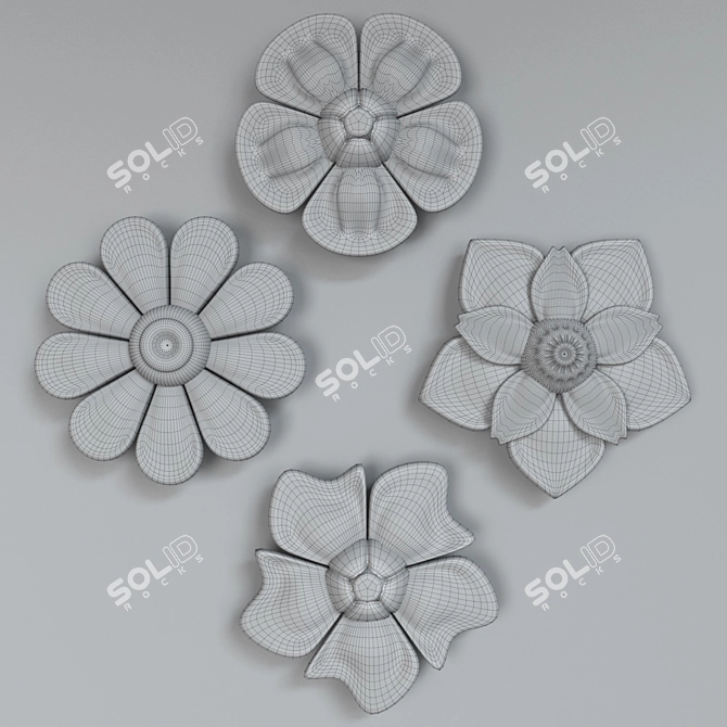 3D Flower Model | FBX Format 3D model image 3