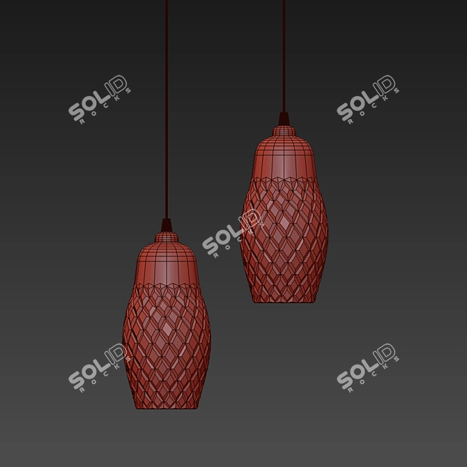 Crystal Matryoshka Lamp 3D model image 2