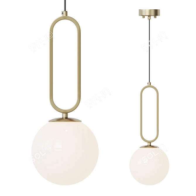 Vital Glass Pendant Lamp 3D model image 1