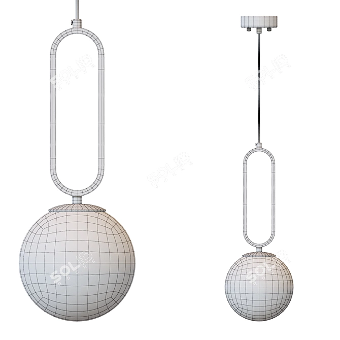 Vital Glass Pendant Lamp 3D model image 3