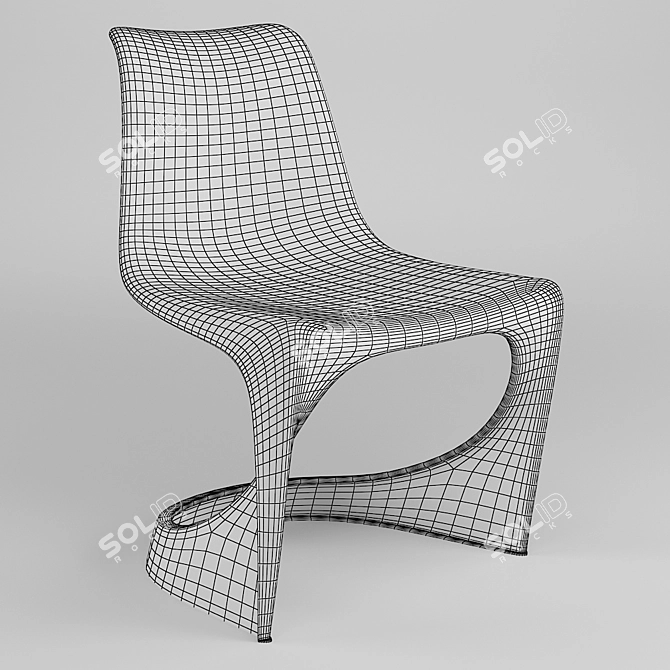Cado Chairs: Retro Danish Design 3D model image 3