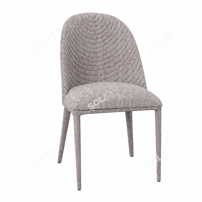 Elegant Bardwell Upholstered Chair 3D model image 1