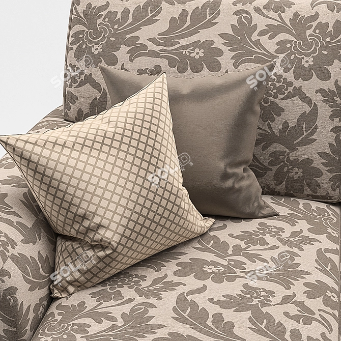 MAXIM Corner Sofa: Classic, Comfortable, and Convenient 3D model image 2