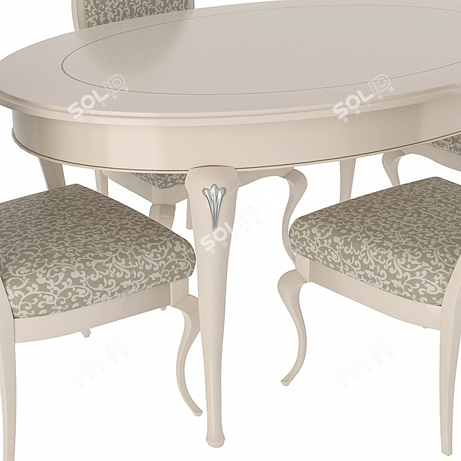 Giorgiocasa Lunch Group: Transformable Dining Table 3D model image 2