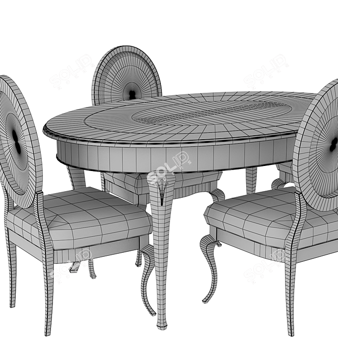 Giorgiocasa Lunch Group: Transformable Dining Table 3D model image 3