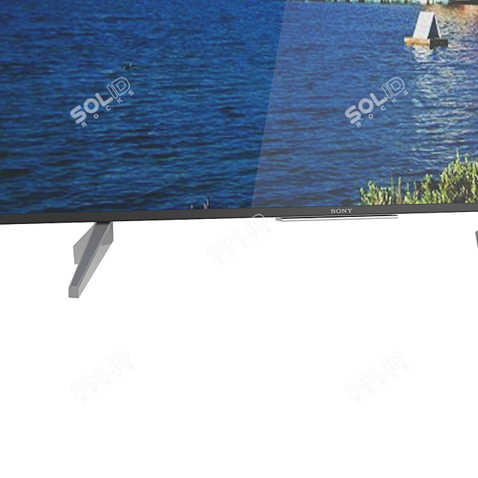 Sony LED TVs: 75-inch KD75XF8596 and 50-inch KDL50WF665BR 3D model image 2