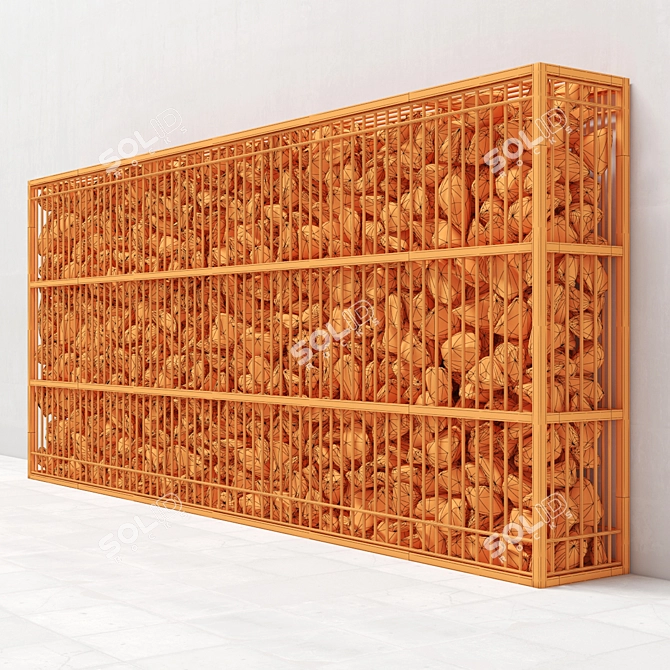 Gabion Big Rock Stone: 3D Max Compatible 3D model image 3