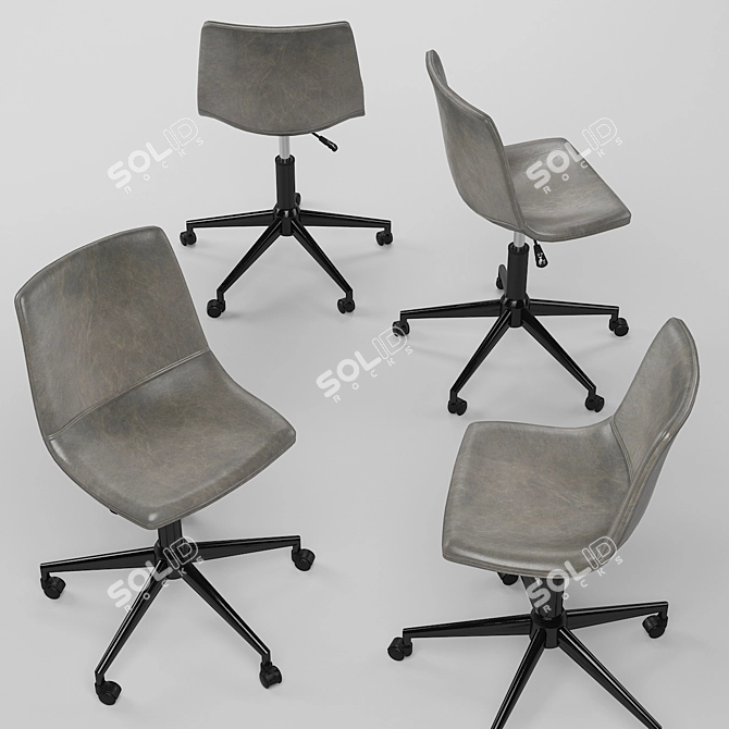 Industrial Task Chair: Office_Chair_25 3D model image 2