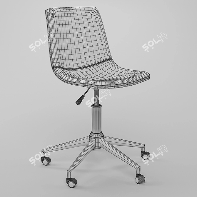 Industrial Task Chair: Office_Chair_25 3D model image 3