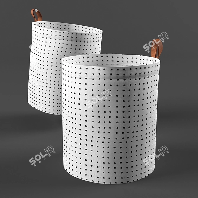 Plumsa - Waterproof Laundry Basket - 11L 3D model image 1