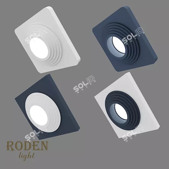 Modular Plaster Lamp: RODEN-light RD-403 3D model image 2