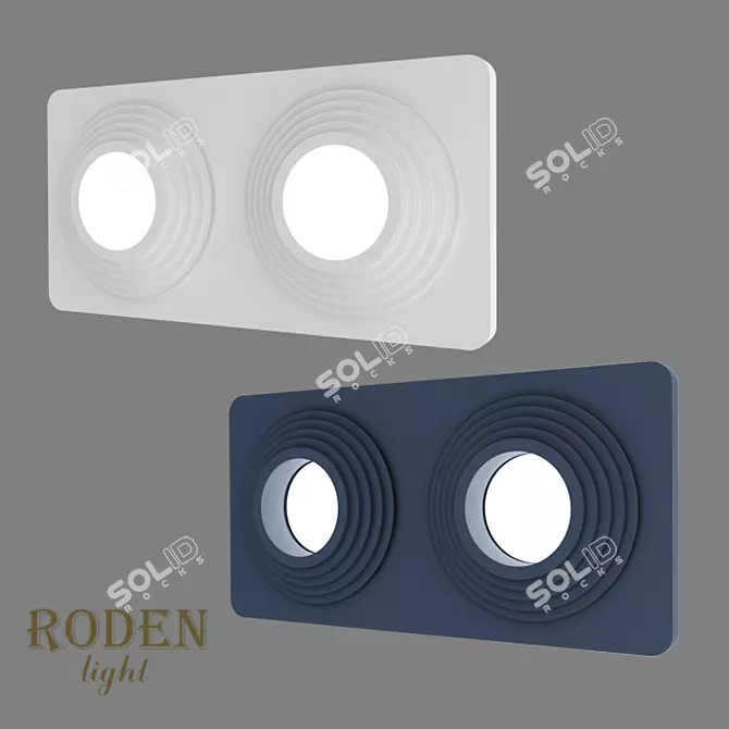 Modular Plaster Lamp: RODEN-light RD-403 3D model image 3