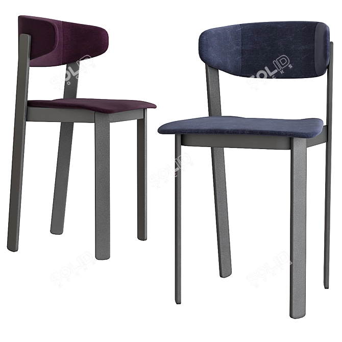 Elegant Wolfgang Chair by Fornasarig 3D model image 1