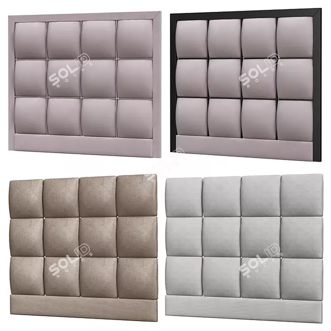 Elegant Dreams Headboard Collection 3D model image 1