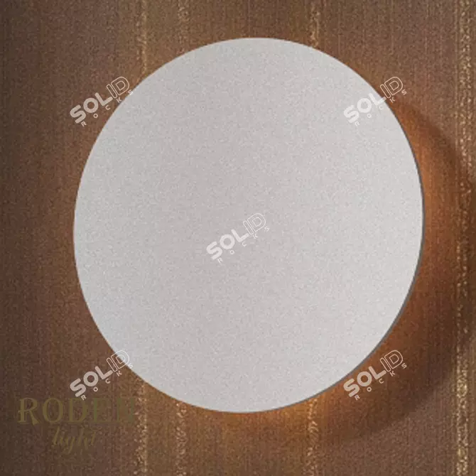 Minimalist Gypsum Wall Lamp - RD-304 3D model image 1