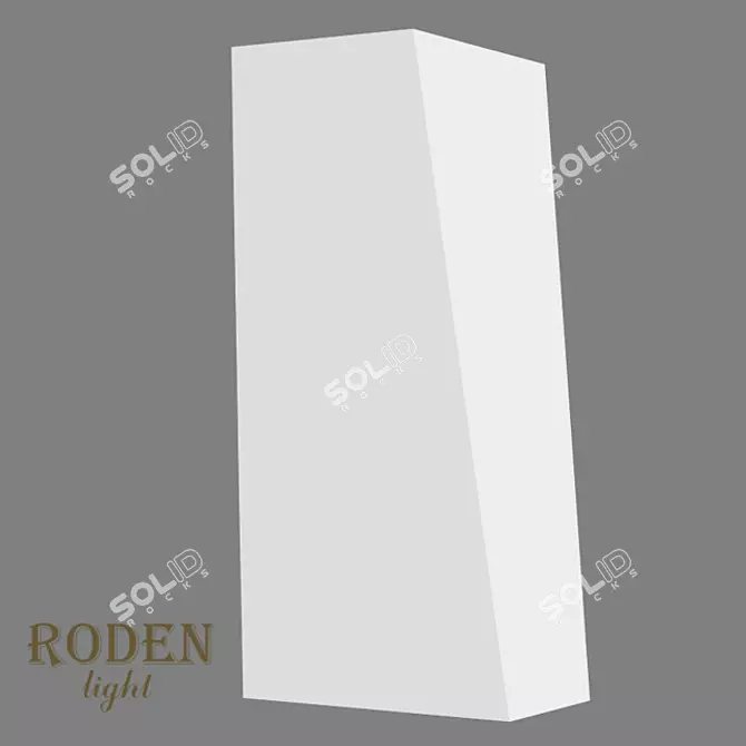 Modern OM Gypsum Wall Lamp | RD-305 3D model image 1