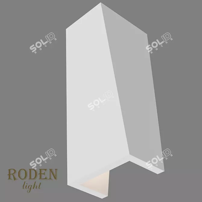 Modern OM Gypsum Wall Lamp | RD-305 3D model image 2