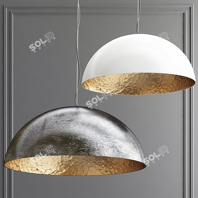 Magma-P Pendant Lamp: Sleek and Stylish Illumination 3D model image 1