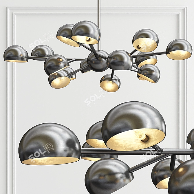 Bleeker Chandelier: Elegant Illumination at Home 3D model image 1