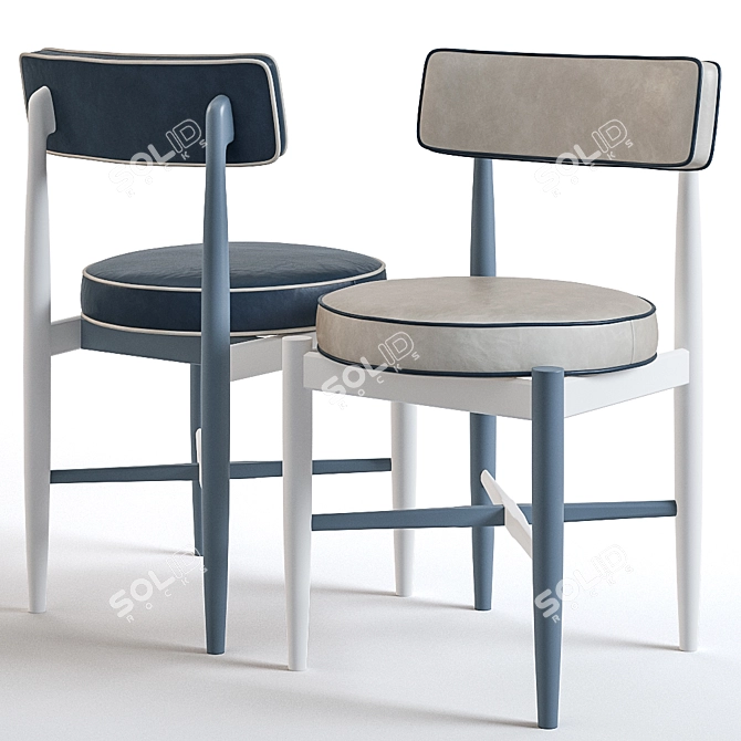 G-Plan Genrikh-1: Sleek Modern Dining Chairs 3D model image 1