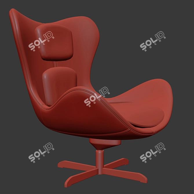 Contemporary Calligaris Lazy Armchair 3D model image 3