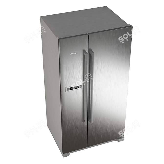 Bosch KAN90VI20R: Sleek and Spacious Refrigerator 3D model image 2