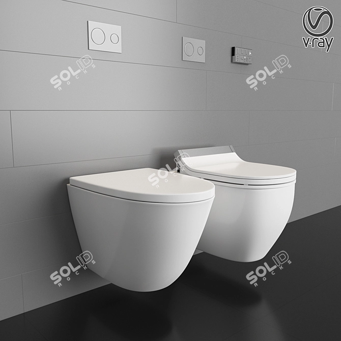 Duravit SensoWash - The Ultimate WC & Shower Toilet 3D model image 1