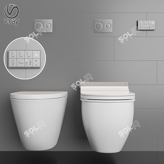 Duravit SensoWash - The Ultimate WC & Shower Toilet 3D model image 2