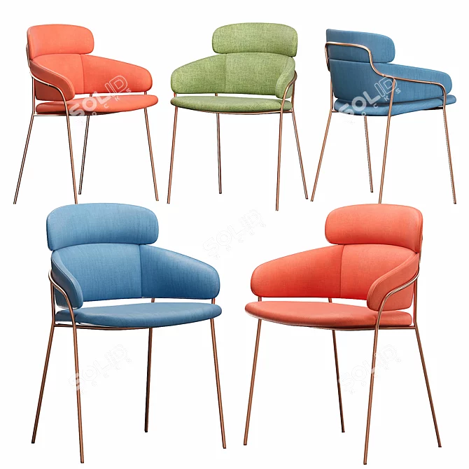 Modern Strike Chair: Stylish and Functional 3D model image 1