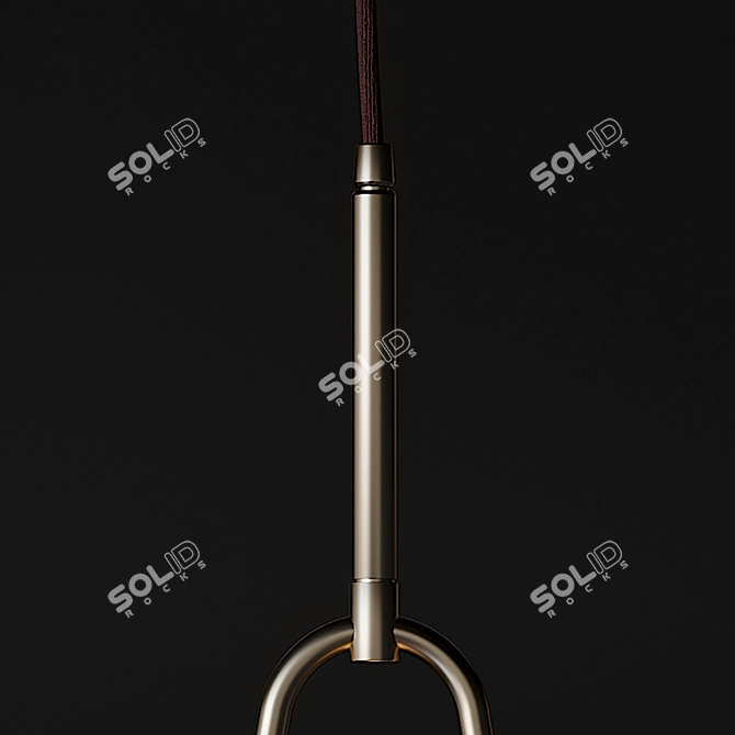 Title: Copper Loop Hanging Pendant 3D model image 2